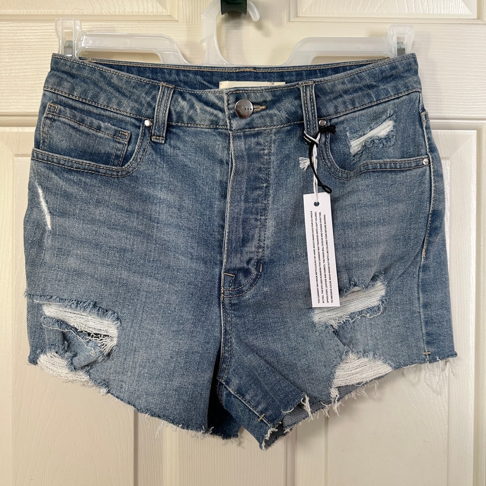 Tgla- Distressed denim shorts